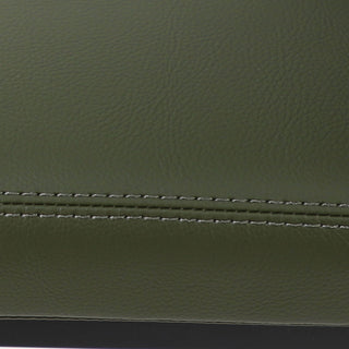 ANDERS VEGAN LEATHER BAR CHAIR  |  MEDITERRANEAN DEEP OLIVE VEGAN LEATHER