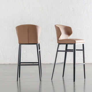 ANDERS BAR CHAIR  |  CANYON TAN VEGAN LEATHER