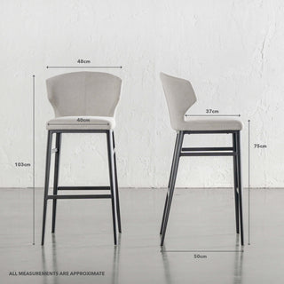 ANDERS BAR CHAIR  |  BUNDLE + SAVE  |  SANDY DRIFT WEAVE | MEASUREMENTS