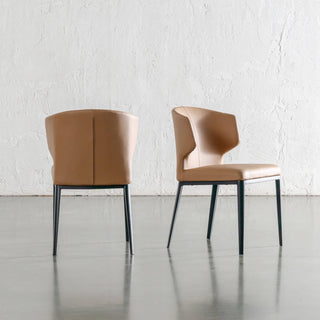 ANDERS DINING CHAIR | CANYON TAN VEGAN LEATHER