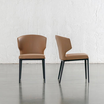 ANDERS DINING CHAIR | CANYON TAN VEGAN LEATHER