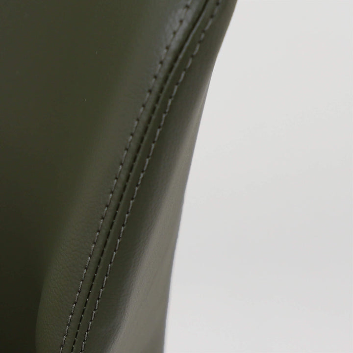 ANDERS DINING CHAIR  |  MEDITERRANEAN DEEP OLIVE VEGAN LEATHER