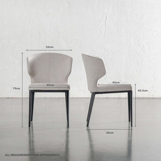 ANDERS DINING CHAIR | SANDY DRIFT WEAVE | MEASUREMENTS