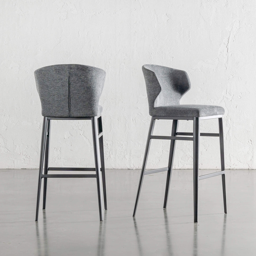 ANDERS BAR CHAIR  |  GRANITE SHADOW WEAVE