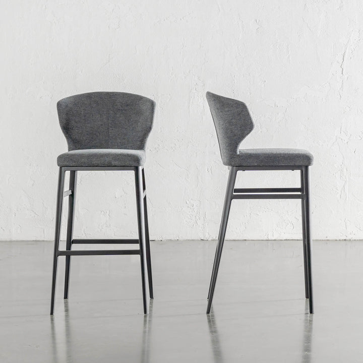 ANDERS BAR CHAIR  |  GRANITE SHADOW WEAVE