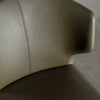 ANDERS DINING CHAIR  |  MEDITERRANEAN DEEP OLIVE VEGAN LEATHER