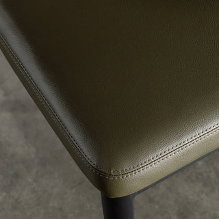 ANDERS DINING CHAIR  |  MEDITERRANEAN DEEP OLIVE VEGAN LEATHER