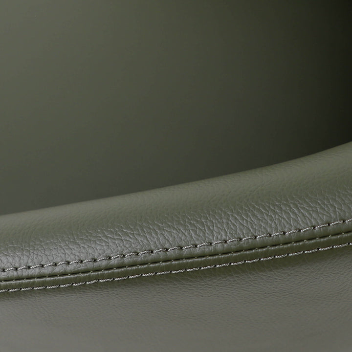 ANTONIS COUNTER STOOL  |  MEDITERRANEAN DEEP OLIVE VEGAN LEATHER