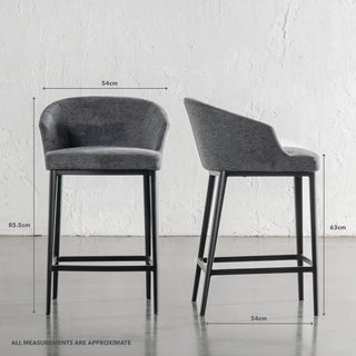 ANTONIS COUNTER STOOL  |  GRANITE SHADOW WEAVE | MEASUREMENTS