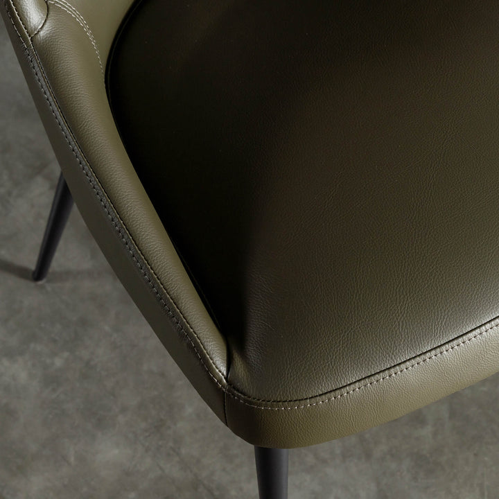 ANTONIS COUNTER STOOL  |  MEDITERRANEAN DEEP OLIVE VEGAN LEATHER