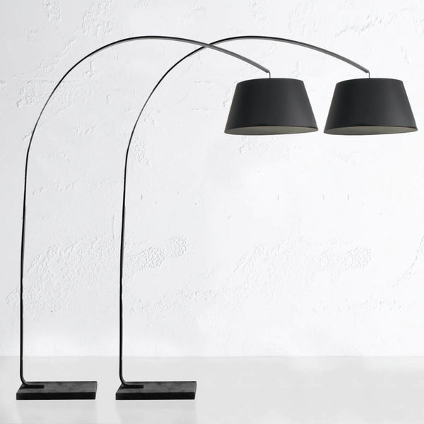 ARC FLOOR LAMP BLACK BUNDLE X 2 Living By Design