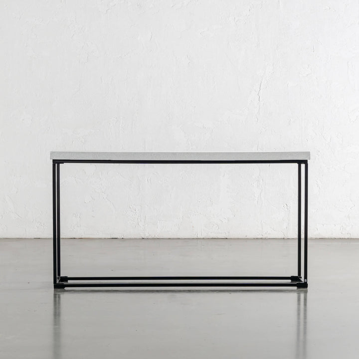 ARIA CONCRETE GRANITE CONSOLE TABLE | 120CM + 150CM +180CM | BIANCO CIMENT