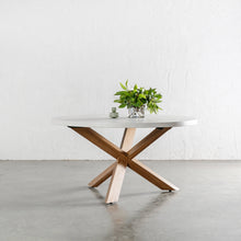 ARIA LUPA ROUND DINING TABLE  |  BIANCO CIMENT  |  150CM