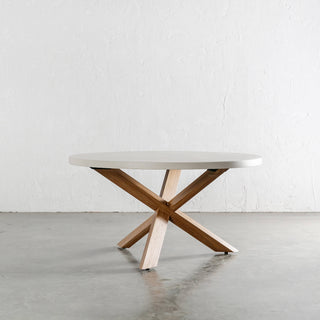 ARIA LUPA ROUND DINING TABLE  |  SAHARA CIMENT  |  150CM