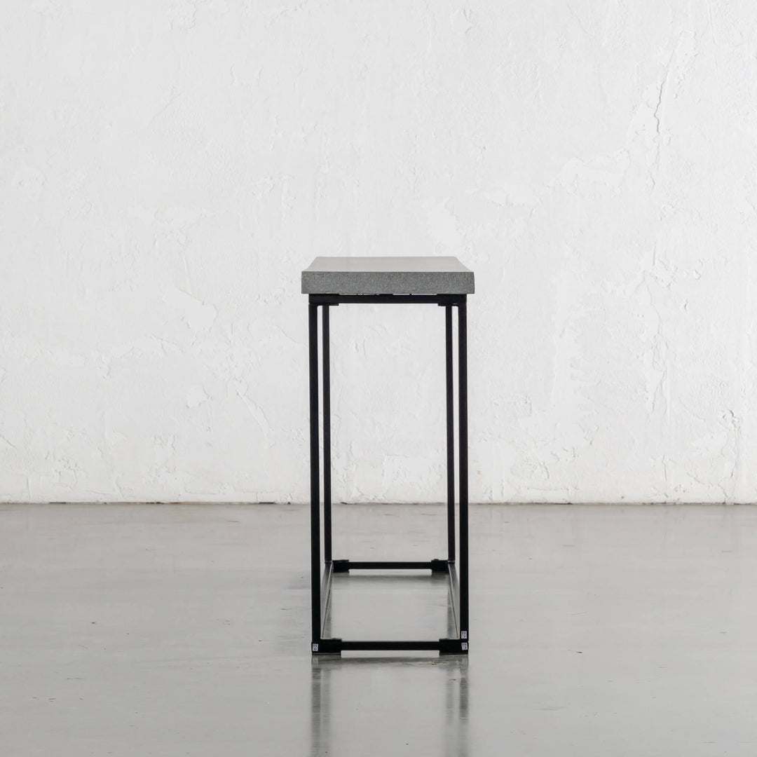 ARIA CONCRETE GRANITE CONSOLE TABLE | 120CM + 150CM +180CM | ZINC ASH