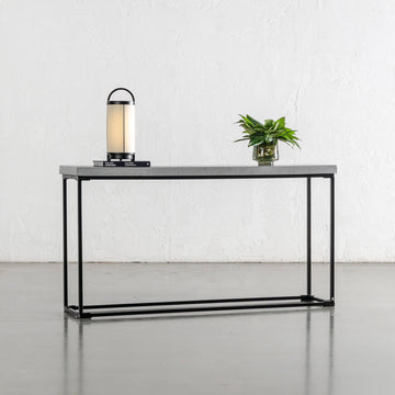 ARIA CONCRETE GRANITE CONSOLE TABLE | 120CM + 150CM +180CM | ZINC ASH