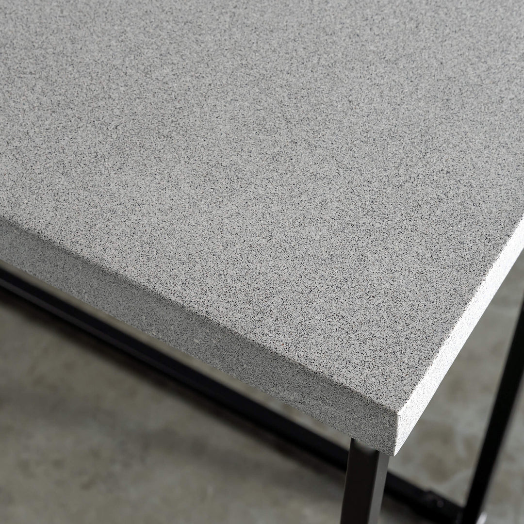 ARIA CONCRETE GRANITE CONSOLE TABLE | 120CM + 150CM +180CM | ZINC ASH