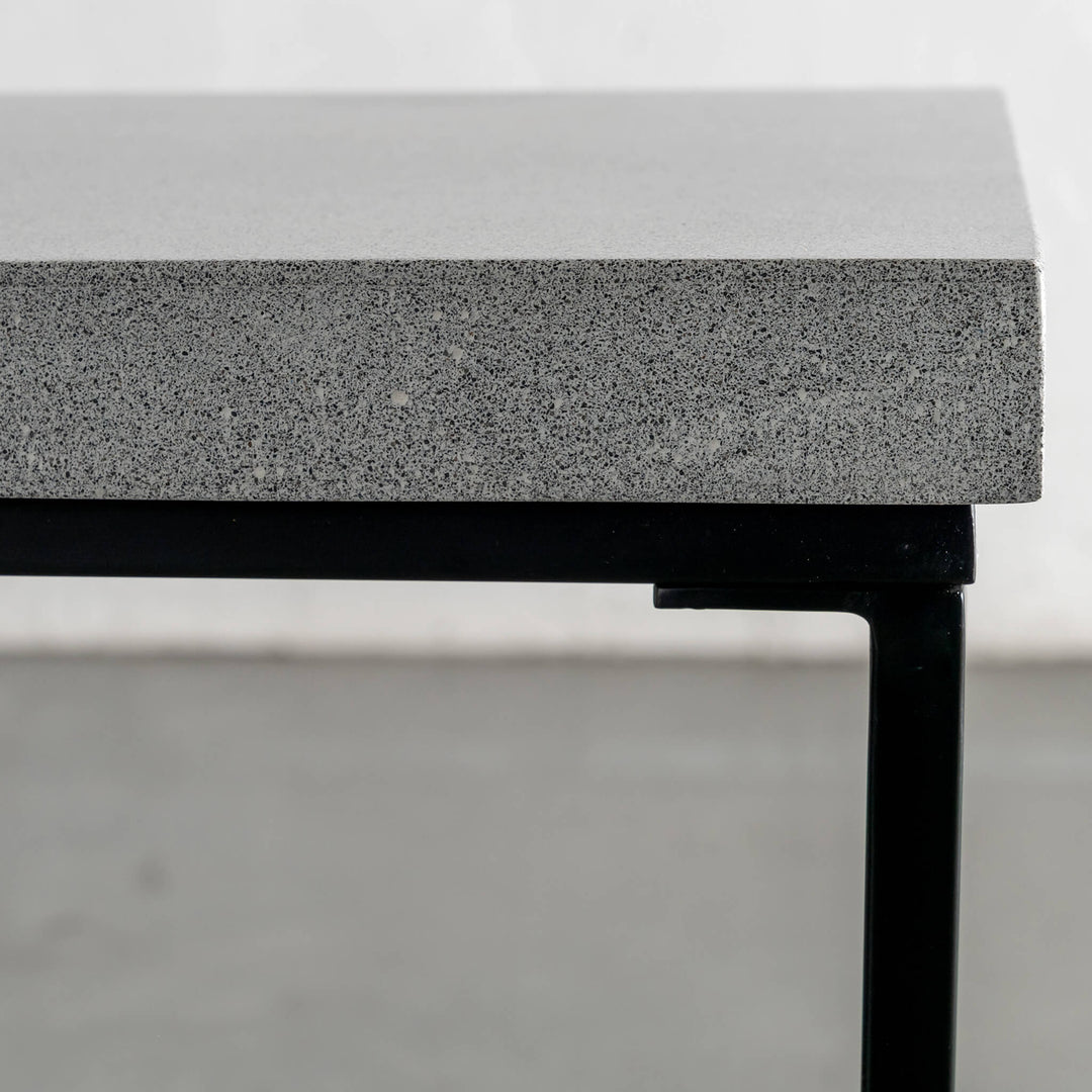 ARIA CONCRETE GRANITE CONSOLE TABLE | 120CM + 150CM +180CM | ZINC ASH