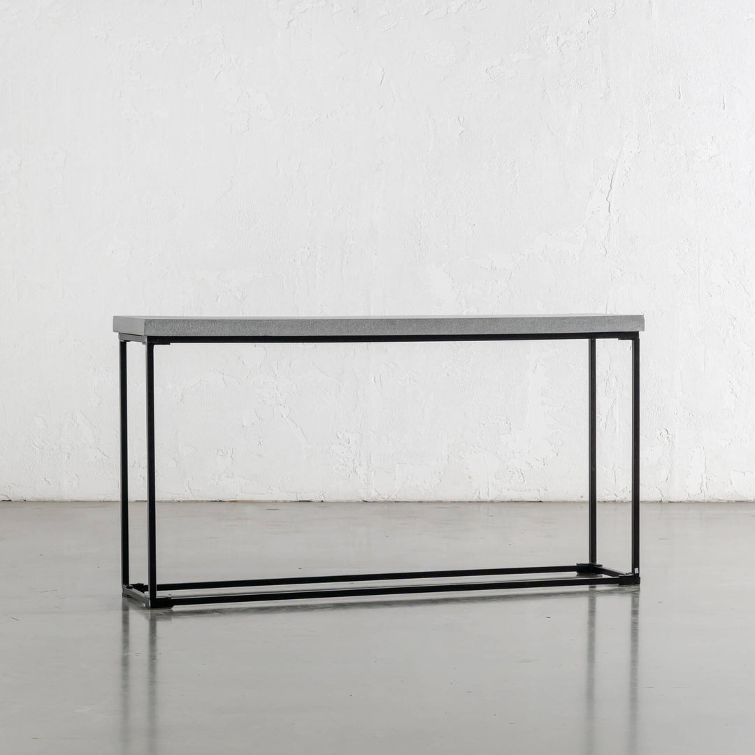 ARIA CONCRETE GRANITE CONSOLE TABLE | 120CM + 150CM +180CM | ZINC ASH
