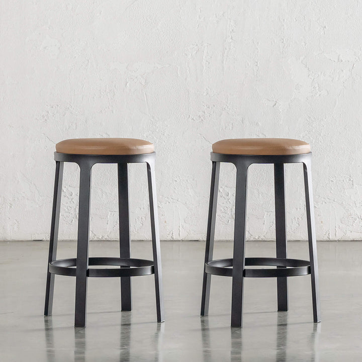 ARNHEM COUNTER STOOL  |  BUNDLE + SAVE  |  CANYON TAN VEGAN LEATHER