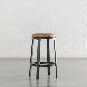 ARNHEM COUNTER STOOL  |  CANYON TAN VEGAN LEATHER