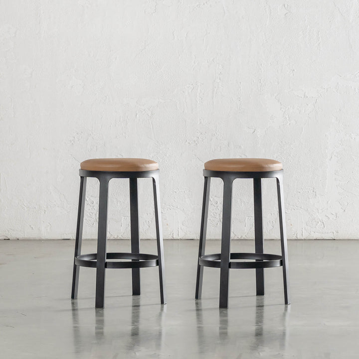 ARNHEM COUNTER STOOL  |  BUNDLE + SAVE  |  CANYON TAN VEGAN LEATHER