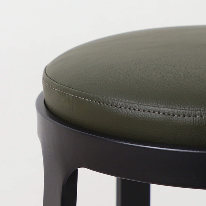 ARNHEM COUNTER STOOL  |  MEDITERRANEAN DEEP OLIVE VEGAN LEATHER