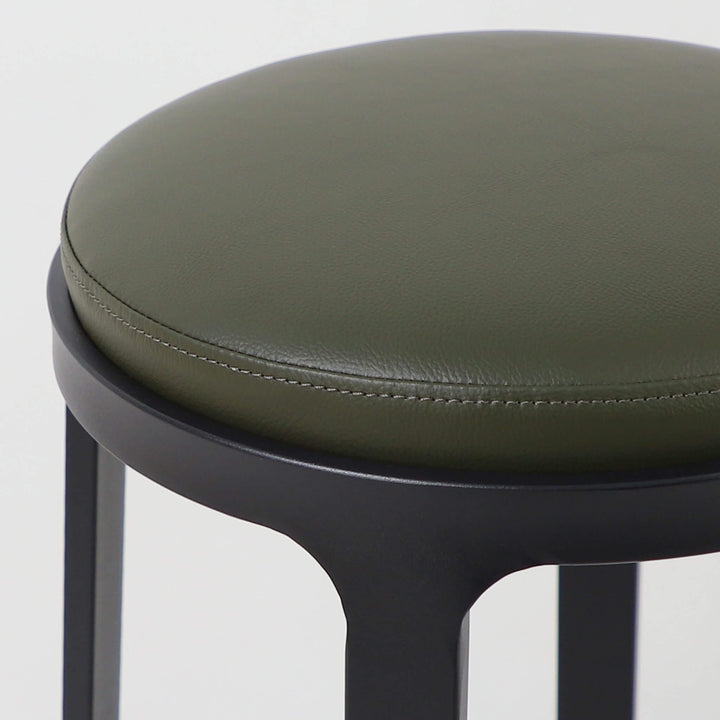 ARNHEM COUNTER STOOL  |  MEDITERRANEAN DEEP OLIVE VEGAN LEATHER