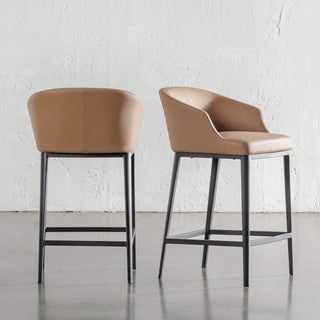 ANTONIS COUNTER STOOL  |  CANYON TAN VEGAN LEATHER
