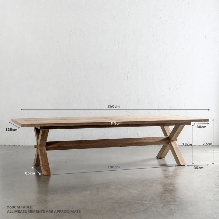 Adriatic_Dining_Table_260cm_measuemrnts