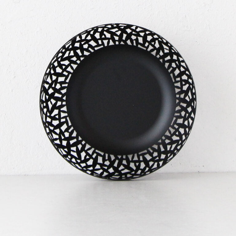ALESSI | CACTUS FRUIT BOWL BASKET | LARGE 29CM | BLACK STAINLESS