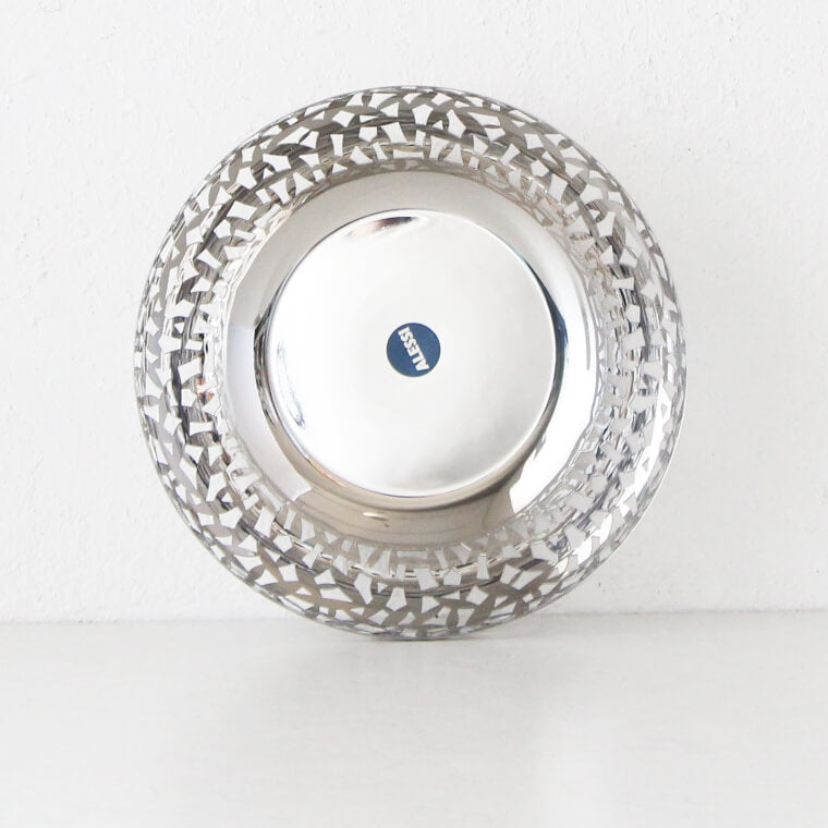 ALESSI | CACTUS FRUIT BOWL BASKET | MEDIUM 21CM | SILVER STAINLESS