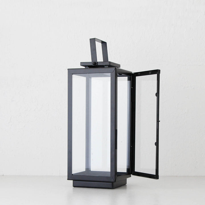 AMALFI HURRICANE LANTERN  |  LARGE  |  BLACK