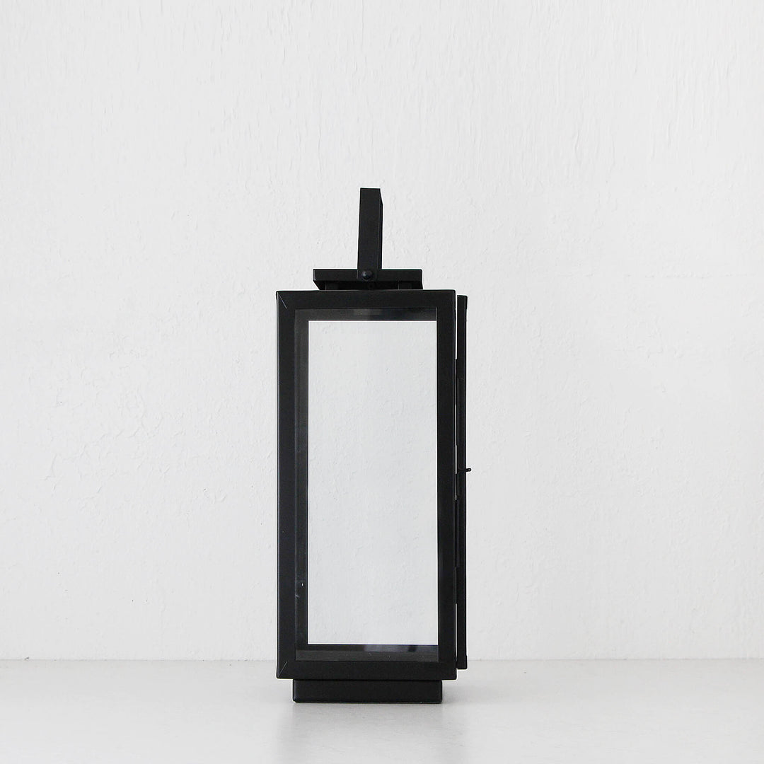 AMALFI HURRICANE LANTERN  |  LARGE  |  BLACK