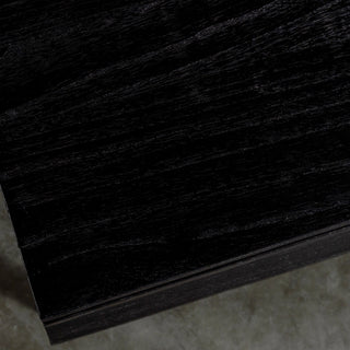 AMARA MID CENTURY TIMBER TV STAND  |  CLOSED 3 DOOR 190CM  |  BLACK