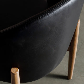 ARCHER VEGAN LEATHER DINING CHAIR  |  BUNDLE + SAVE  |  BLACK NOIR + BIRCH ASH