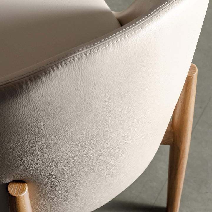 ARCHER VEGAN LEATHER DINING CHAIR  |  BUNDLE + SAVE  |  STOWE SAND BEIGE + BIRCH ASH