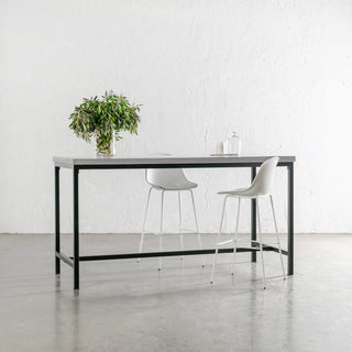 ARIA CONCRETE GRANITE BAR TABLE | 200CM | ZINC ASH