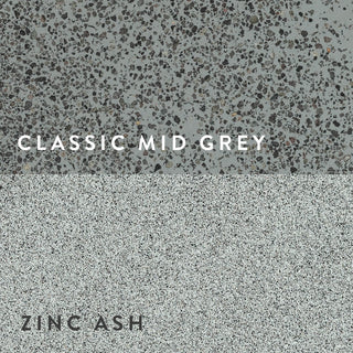 Classic Mid Grey + Zinc Ash Close Up