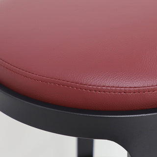 ARNHEM COUNTER STOOL  |  BURNISHED CURRANT VEGAN LEATHER