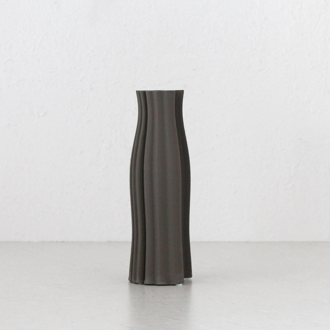 50% CLEARANCE  |  AVA VASE 28CM  |  TAUPE