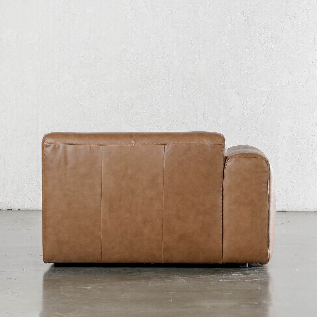 Bamberg Angled Modular Chaise  |  RHS  |  Dakota Saddle Tan