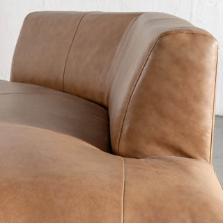 Bamberg Angled Modular Chaise  |  RHS  |  Dakota Saddle Tan