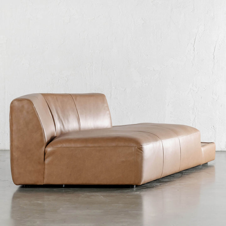 Bamberg Angled Modular Chaise  |  RHS  |  Dakota Saddle Tan