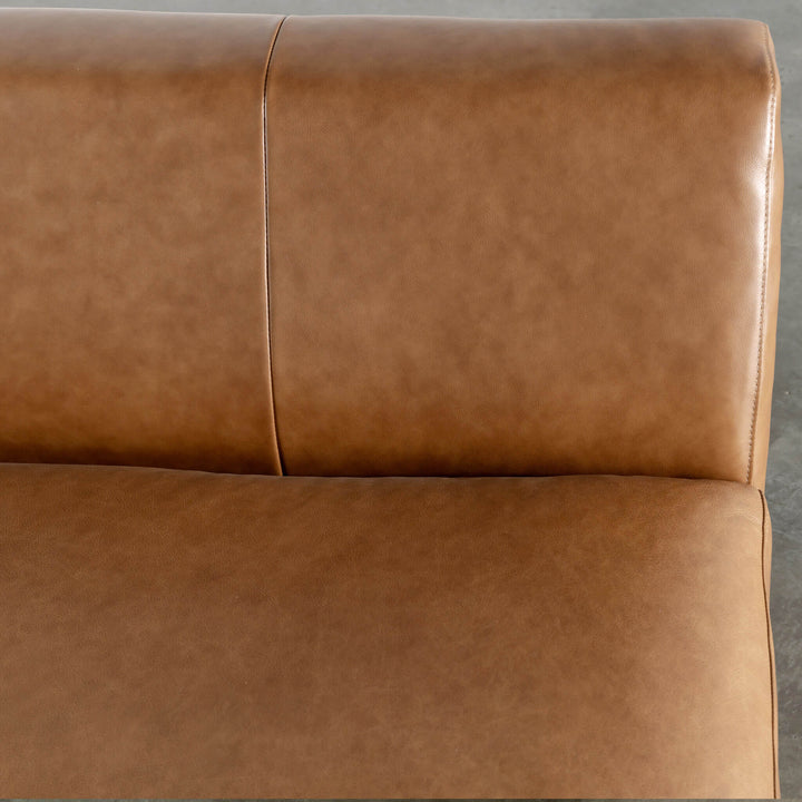 Bamberg Angled Modular Chaise  |  RHS  |  Dakota Saddle Tan