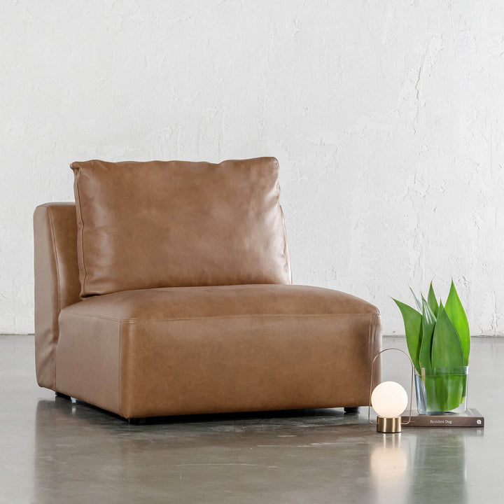 Bamberg Angled Modular Chaise  |  RHS  |  Dakota Saddle Tan