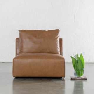 Bamberg Angled Modular Chaise  |  RHS  |  Dakota Saddle Tan