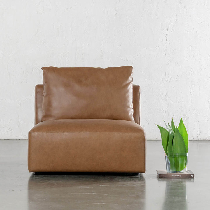 Bamberg Angled Modular Chaise  |  RHS  |  Dakota Saddle Tan