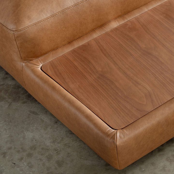 Bamberg Angled Modular Chaise  |  RHS  |  Dakota Saddle Tan