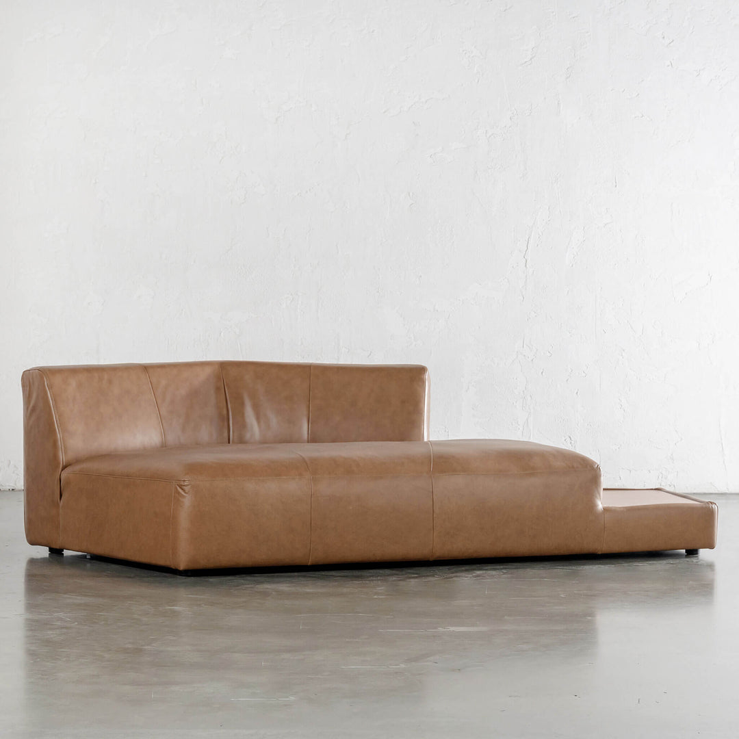 Bamberg Angled Modular Chaise  |  RHS  |  Dakota Saddle Tan